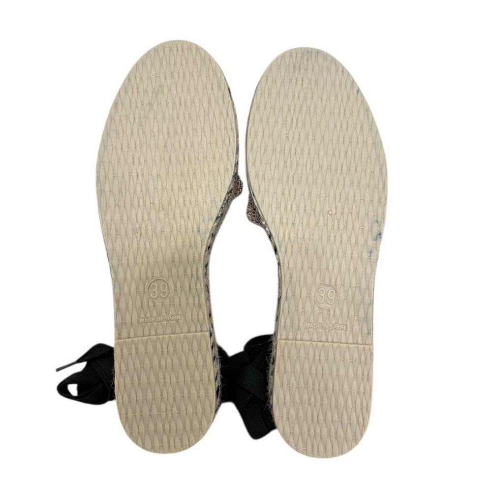 NIB! Free People Island Time Wrap Espadrilles Black/Tan - Size EU 39 / US 8.5 - Picture 11 of 12
